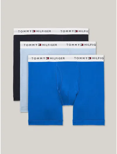 Tommy Hilfiger Cotton Classics Boxer Brief 3 In Blue Wave