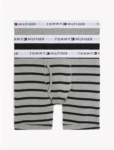 Tommy Hilfiger Cotton Classics Boxer Brief 3 In Gray