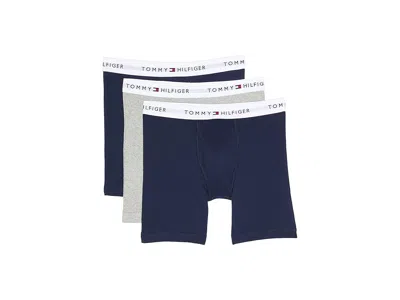 Tommy Hilfiger Cotton Classics Boxer Brief 3-pack In Blue