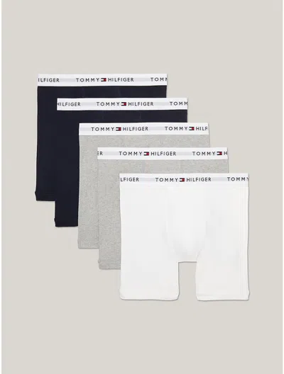 Tommy Hilfiger Cotton Classics Boxer Brief 5 In Storm