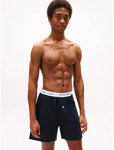 Tommy Hilfiger Cotton Classics Boxer Single Pack In Dark Navy