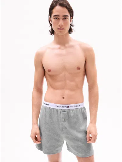 Tommy Hilfiger Cotton Classics Boxer Single Pack In Grey Heather