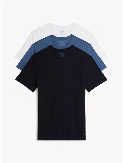 Tommy Hilfiger Cotton Classics Crewneck Undershirt 3 In Stonehedge