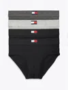 Tommy Hilfiger Cotton Classics Hip Brief 4 In Black/multi