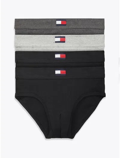 Tommy Hilfiger Cotton Classics Hip Brief 4 In Black/multi