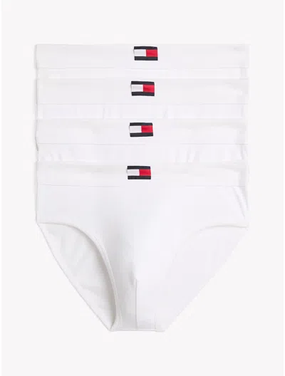 Tommy Hilfiger Cotton Classics Hip Brief 4 In White