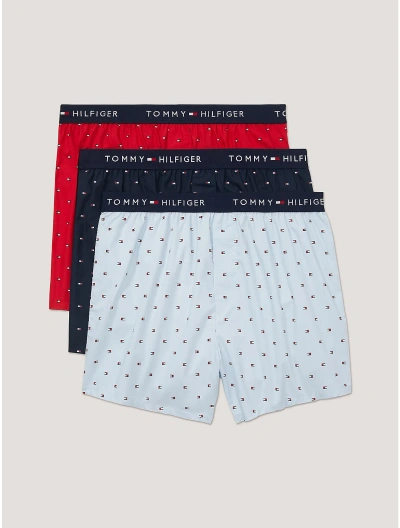 Tommy Hilfiger Cotton Classics Slim Fit Boxer 3 In Light Chambray