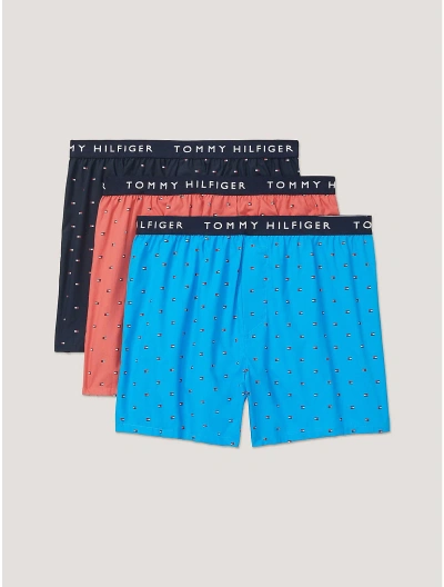 Tommy Hilfiger Cotton Classics Slim Fit Boxer 3 In Robins Egg Blue