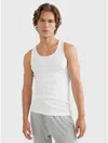 Tommy Hilfiger Men's 3-pack Cotton Classics Tank Tops In White / Grey / Navy