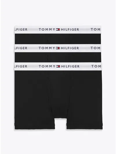 Tommy Hilfiger Cotton Classics Trunk 3pk In Black
