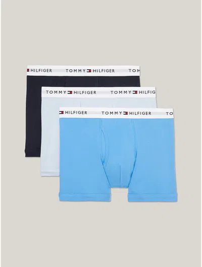 Tommy Hilfiger Cotton Classics Trunk 3 In Blue Wave