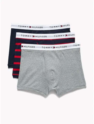 Tommy Hilfiger Cotton Classics Trunk 3pk In Delf Blue