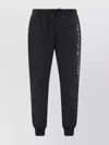 Tommy Hilfiger Cotton Drawstring Waist Track-pants In Black