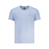 Tommy Hilfiger Blue Cotton Men T-shirt In Blue
