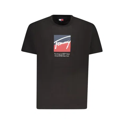 Tommy Hilfiger Cotton Men Men's T-shirt In Black