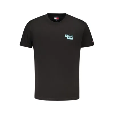 Tommy Hilfiger Cotton Men Men's T-shirt In Black