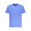 Tommy Hilfiger Blue Cotton Men T-shirt In Blue