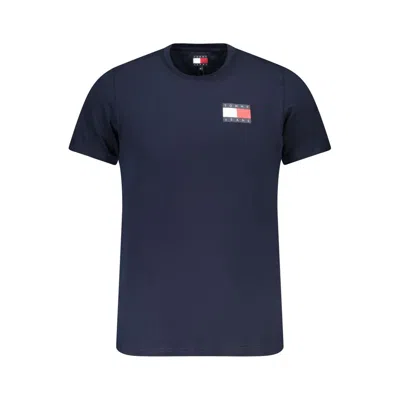Tommy Hilfiger Cotton Men Men's T-shirt In Blue