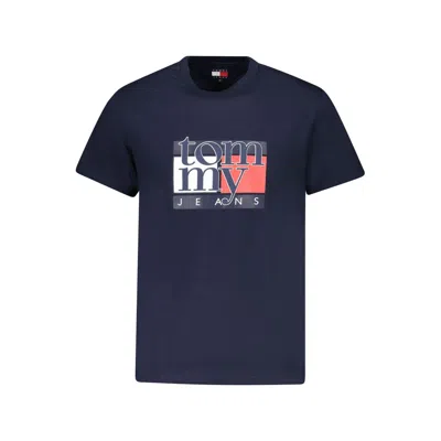Tommy Hilfiger Cotton Men Men's T-shirt In Blue