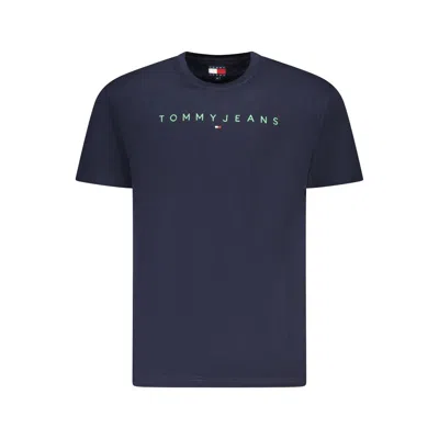 Tommy Hilfiger Cotton Men Men's T-shirt In Blue