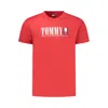 Tommy Hilfiger Red Cotton Men T-shirt In Red
