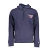 Tommy Hilfiger Blue Cotton Sweater In Blue