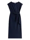 Tommy Hilfiger Boat Neck Slim Midi Dress