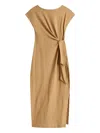 Tommy Hilfiger Midi Dress With Knotted Boat Neck