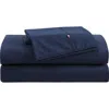 Tommy Hilfiger Cotton Percal Sheet Set In Blue