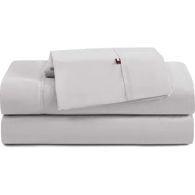 Tommy Hilfiger Cotton Percal Sheet Set In Gray