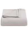 Tommy Hilfiger Cotton Pique Solid Blanket In Brown