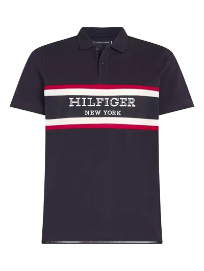 Tommy Hilfiger Cotton Polo Shirt In 蓝色
