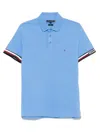 Tommy Hilfiger Short-sleeved Polo Shirt In Blue