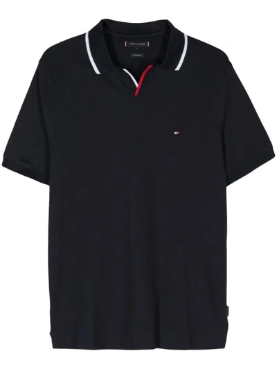 Tommy Hilfiger Cotton Polo Shirt In Black