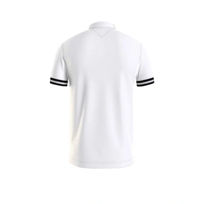 Tommy Hilfiger Logo-embroidered Cotton Polo Shirt In White