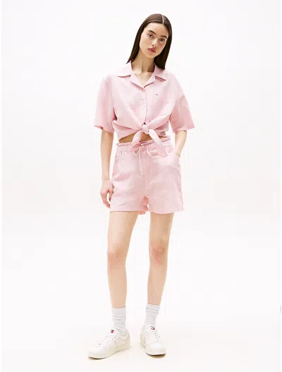 Tommy Hilfiger Cotton In Precious Pink / Stripe