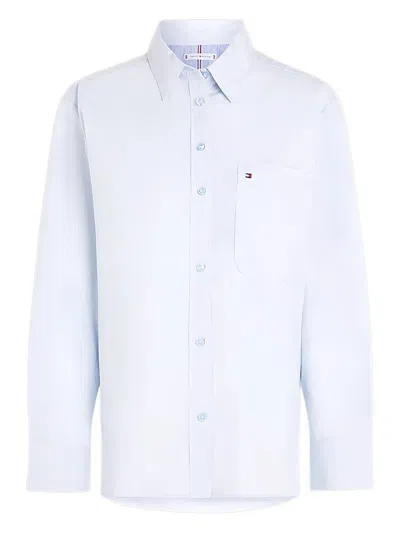 Tommy Hilfiger Cotton Shirt In Blue