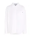 Tommy Hilfiger Embroidered-logo Flag Shirt In White