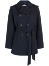 TOMMY HILFIGER TOMMY HILFIGER COTTON SHORT TRENCH COAT CLOTHING