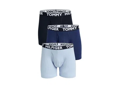 Tommy Hilfiger Cotton Stretch 4-pack Boxer Brief In Blue