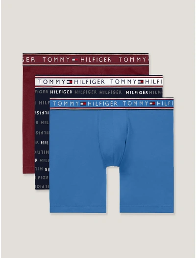 Tommy Hilfiger Cotton Stretch Boxer Brief 3 In Lead
