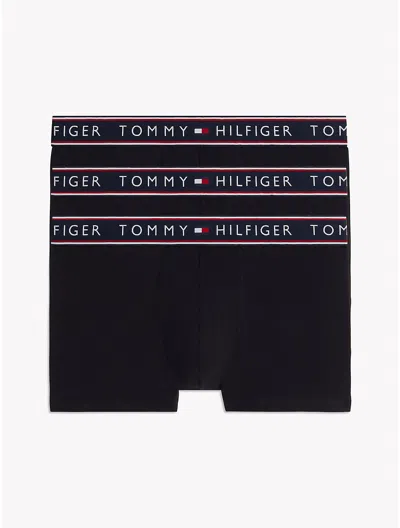 Tommy Hilfiger Cotton Stretch Trunk 3 In Black
