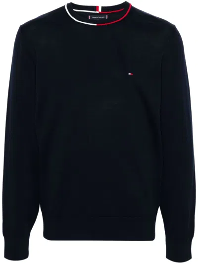 Tommy Hilfiger Cotton Sweater In Blue