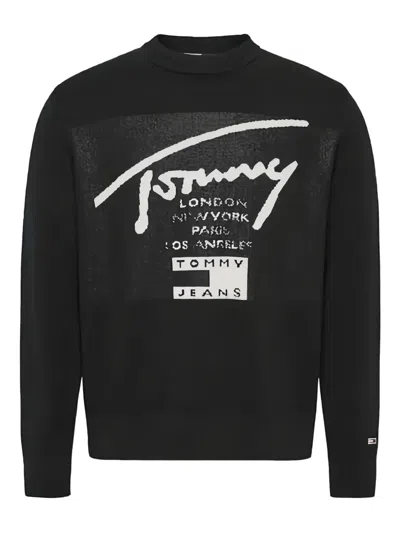 Tommy Hilfiger Cotton Sweatshirt In Black