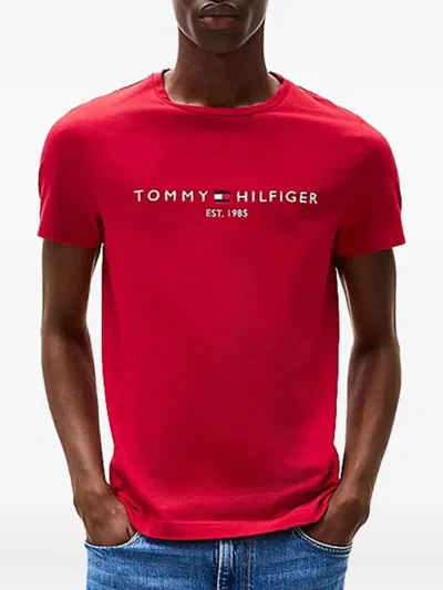 Tommy Hilfiger Cotton T-shirt In Red