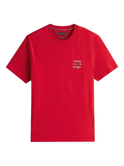Tommy Hilfiger Cotton T-shirt In Red