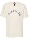 Tommy Hilfiger Man T-shirt Cream Size L Cotton