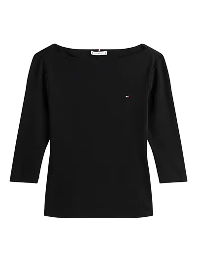 Tommy Hilfiger Cotton Top In Black