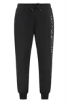 Tommy Hilfiger Cotton Drawstring Waist Track-pants In Black