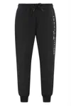 Tommy Hilfiger Cotton Drawstring Waist Track-pants In Black